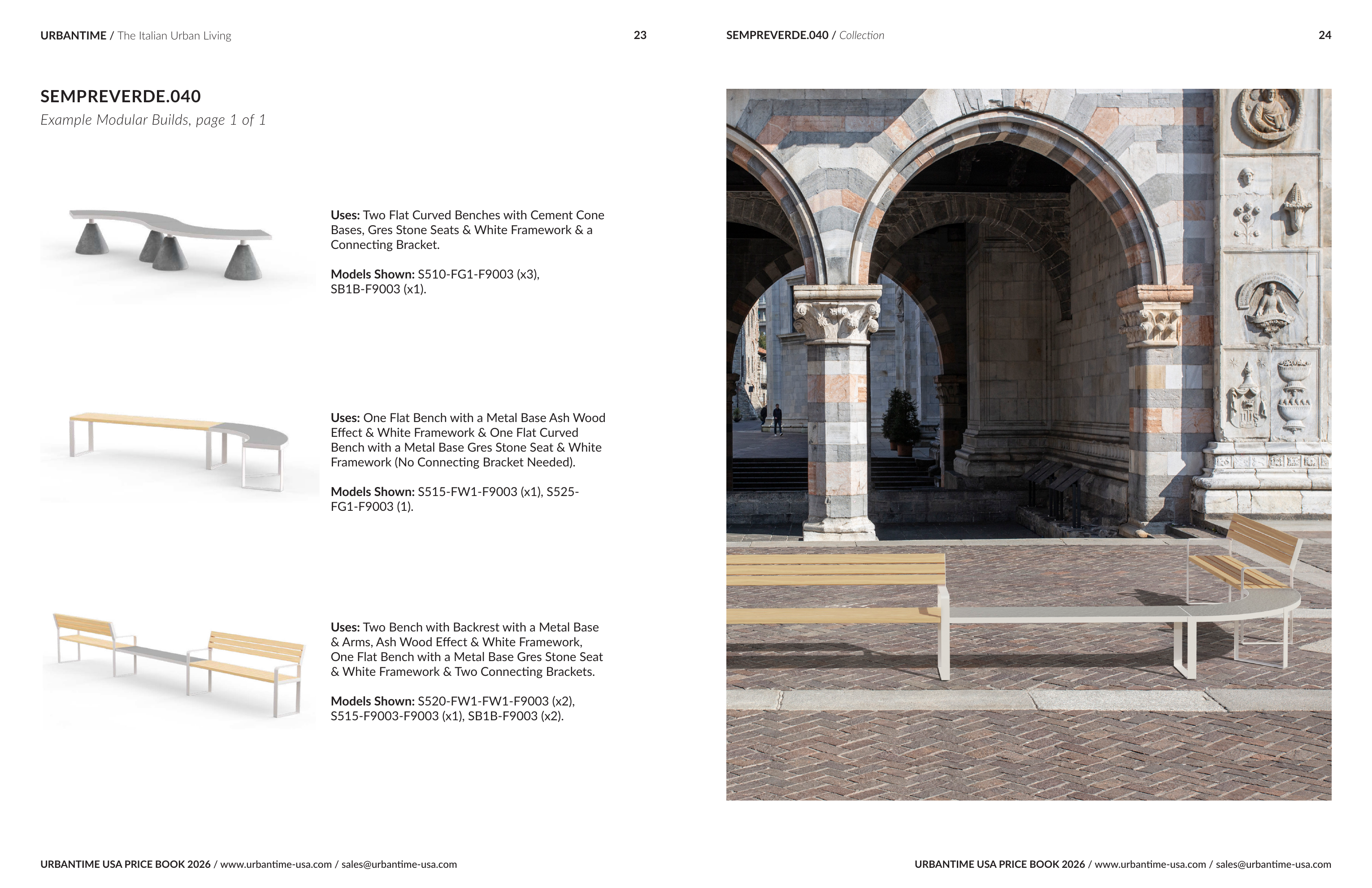 Sempreverde.040 2026 price book, spread 12 of 15 — Example Modular Builds, page 1 of 1