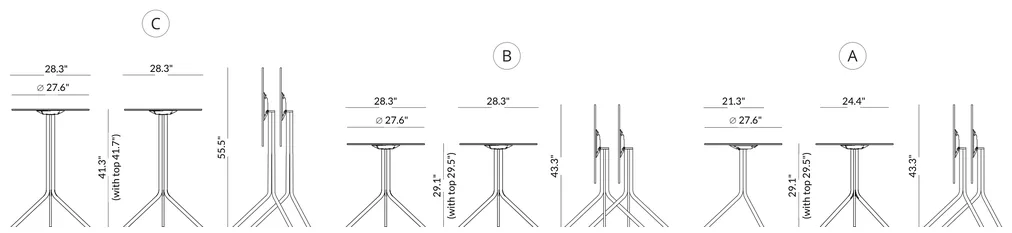 Tip-Up Mechanism dimensions