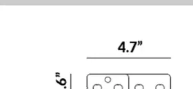 Connecting Metal Linking Plate for Bench to Bench, Concrete Bases (Set of 1) dimensions
