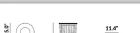 Single Pole-Mounted Litter Bin dimensions