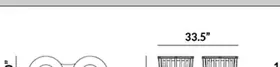 Double Pole-Mounted Litter Bin dimensions
