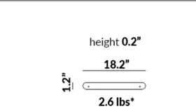 Flat-Bench-to-Flat-Bench End Metal Linking Plates (Note: for straight & curved benches) dimensions