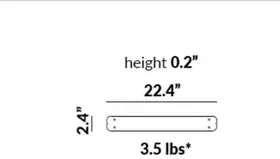 Middle Bench-with-Backrest-to-Bench-with-Backrest Metal Linking Plate (Note: for straight & curved benches) dimensions