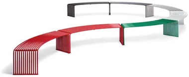 Flat-Bench-to-Flat-Bench Middle Metal Linking Plates (Note: for straight & curved benches)