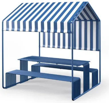 Cabana with Polyester Weatherproof Shade