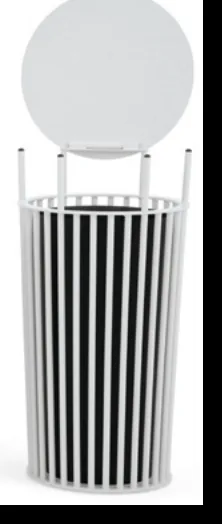 Customizable Big Litter Bin with High Lid